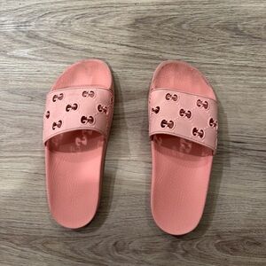 Gucci Pink Slide Sandals